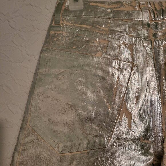 Zara Silver Straight Leg Jeans - Picture 9 of 15